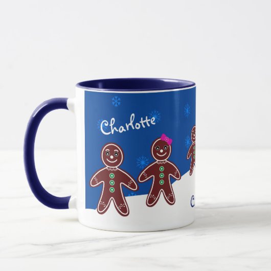 Cute Winter Sweet Gingerbrood Kerstmis Mok (Links)