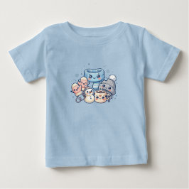 Cute Winter Vrienden Kids T-Shirt