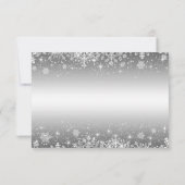 Cute winter Wedding RSVP Card (Achterkant)