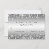 Cute winter Wedding RSVP Card Kaartje (Voorkant)
