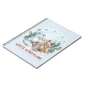 Cute Winter Woodland Animals Journal Notitieboek (Linkerzijde)