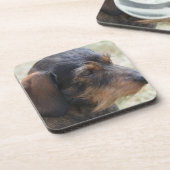 Cute Wire Haire Dashchund Onderzetter (Linkerzijde)