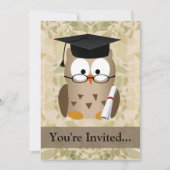 Cute Wise Owl Afstuderen Kaart (Voorkant)
