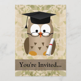 Cute Wise Owl Afstuderen Kaart