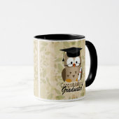Cute Wise Owl Afstuderen Mok (Voorkant rechts)