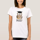 Cute Wise Owl Afstuderen T-shirt (Voorkant)