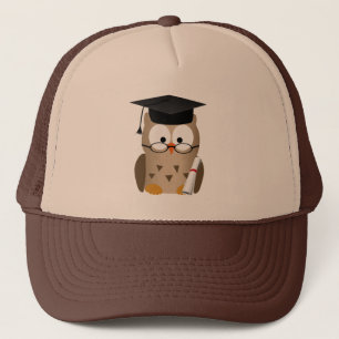 Cute Wise Owl Afstuderen Trucker Pet