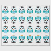 Cute wise owl cadeaupapier (Vlak)