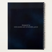 Cute Wise Owl Mandala Doodle Henna Pattern Planner (Achterkant)