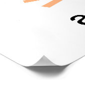 Cute Wise Owl Mandala Doodle Henna Pattern Poster (Hoek)