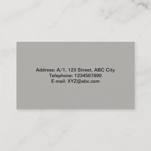 Cute Wise Owl Mandala Doodle Henna Pattern Visitekaartje (Achterkant)