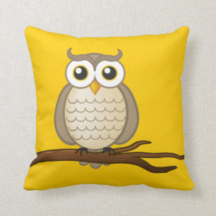 Cute Wise Owl Sierkussen