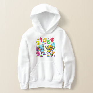 Cute Wiskunde Nummers Monsters Cartoon Hoodie Kind