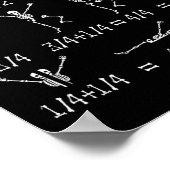 Cute Wiskunde Teacher Equation Skeleton Wiskunde S Poster (Hoek)