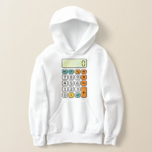Cute wiskundige rekenmachine hoodie voor kinderen