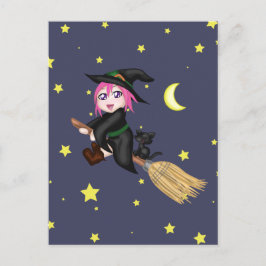 Cute Witch Briefkaart