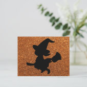 Cute Witch Briefkaart (Staand voorkant)