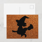 Cute Witch Briefkaart (Voorkant / Achterkant)