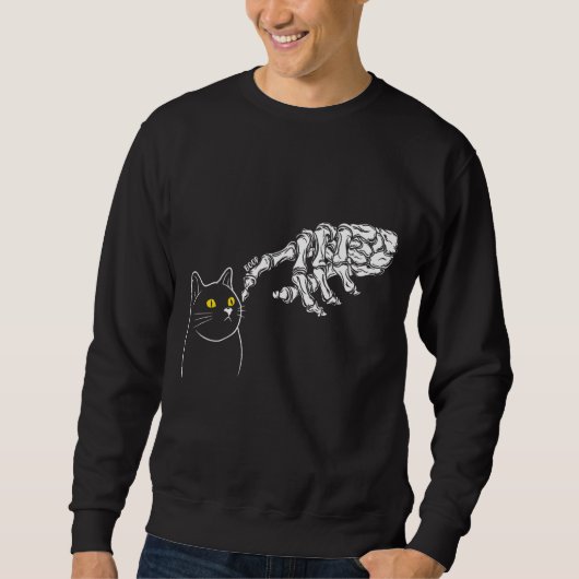 Cute Witch Cat Halloween Trui (Voorkant)