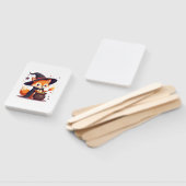 Cute Witch Fox � Magical Halloween Animal Tee Handwaaier (Niet-gemonteerd)