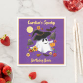 Cute witch ghost trick or treat cemetery servet (Insitu)
