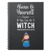 Cute Witch Gifts Funny Typography Humor Quote Notitieboek (Voorkant)