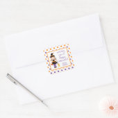 Cute Witch Girl Halloween Sticker (Envelop)