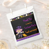 Cute Witch Halloween Costume Party Bedankzakje (Geknipt)