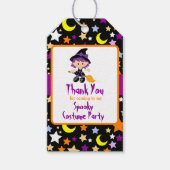 Cute Witch Halloween Costume Party Cadeaulabel (Voorkant)