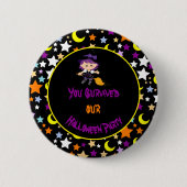 Cute Witch Halloween Costume Party Ronde Button 5,7 Cm (Voorkant)