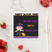 Cute Witch Halloween Costume Party Servet (Insitu)