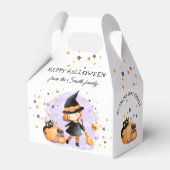Cute Witch Halloween Favor Box Bedankdoosjes (Voorkant Zijde)
