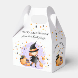 Cute Witch Halloween Favor Box Bedankdoosjes
