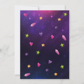 Cute Witch Halloween Kids Birthday Party Kaart (Achterkant)