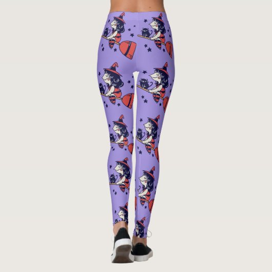 Cute Witch Halloween leggings (Achterkant)