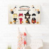 Cute Witch Halloween Party Spandoek (Insitu)