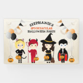 Cute Witch Halloween Party Spandoek (Horizontaal)