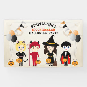 Cute Witch Halloween Party Spandoek