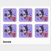 Cute Witch Halloween stickers (Vel)