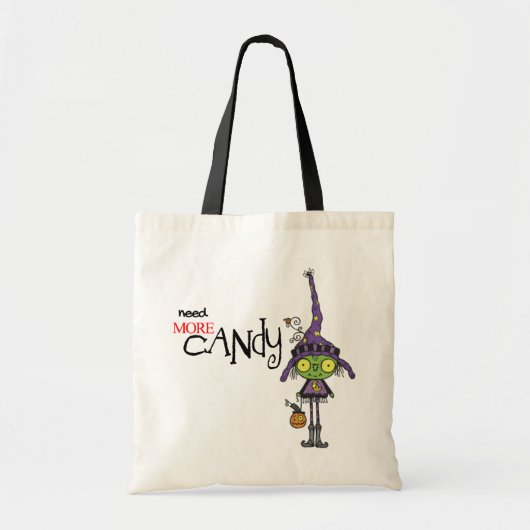 Cute Witch Halloween Trick or treat Bag Tote Bag (Voorkant)