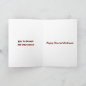 Cute Witch Halloween Trick or treat Wenskaart Kaart (Binnen)