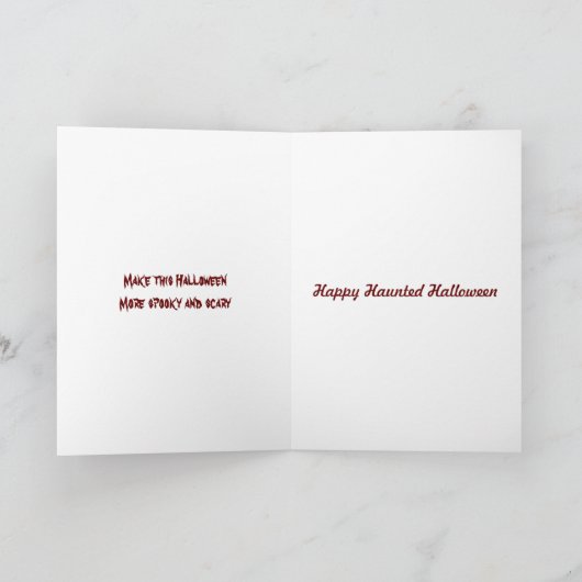 Cute Witch Halloween Trick or treat Wenskaart Kaart (Binnen)