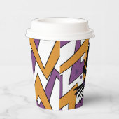 Cute Witch Halloween Zig Zag Confetti Paper Cups Papieren Bekers (Rechts)