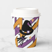 Cute Witch Halloween Zig Zag Confetti Paper Cups Papieren Bekers (Voorkant)