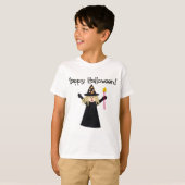 Cute Witch Happy Halloween T-shirt (Voorkant volledig)
