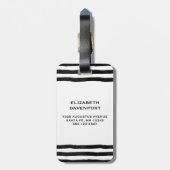 Cute Witch in Paars Pet Halloween Bagagelabel (Achterkant verticaal)