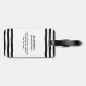 Cute Witch in Paars Pet Halloween Bagagelabel (Achterkant horizontaal)