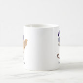 Cute Witch in Paars Pet Halloween Koffiemok (Center)