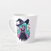 Cute Witch Latte Mok (Linkerhoek)