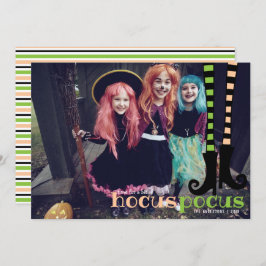 Cute Witch Leggings Boots Hocus Pocus Halloween Kaart